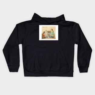 Trouble at the bank Kids Hoodie